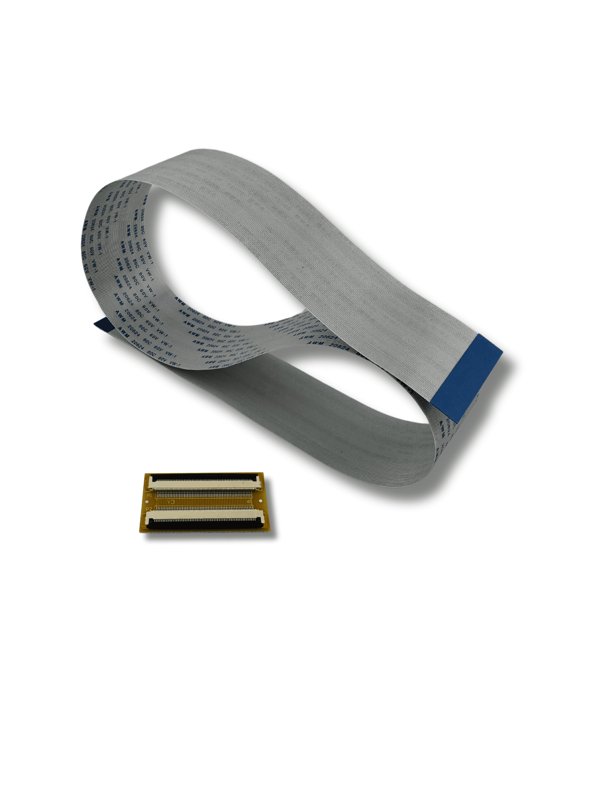 6 Prolific Audio 19.625" Ribbon Cable Extension - 60Pin, 0.5mm Pitch, 500mm - Image 1