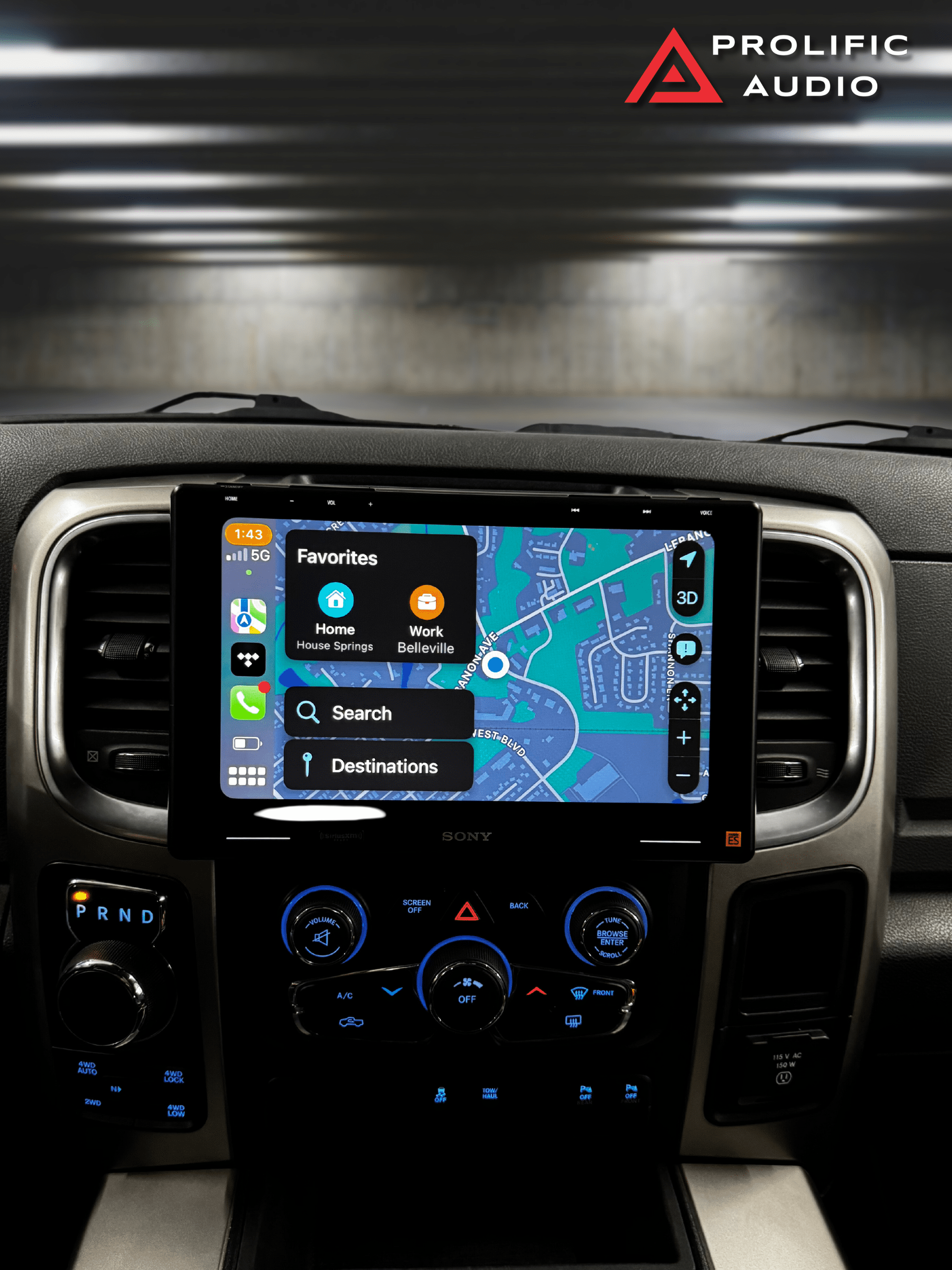 Prolific Audio Discover the Sony XAV9500ES Radio Kit for Ram Truck 2013-2018 - Image 1