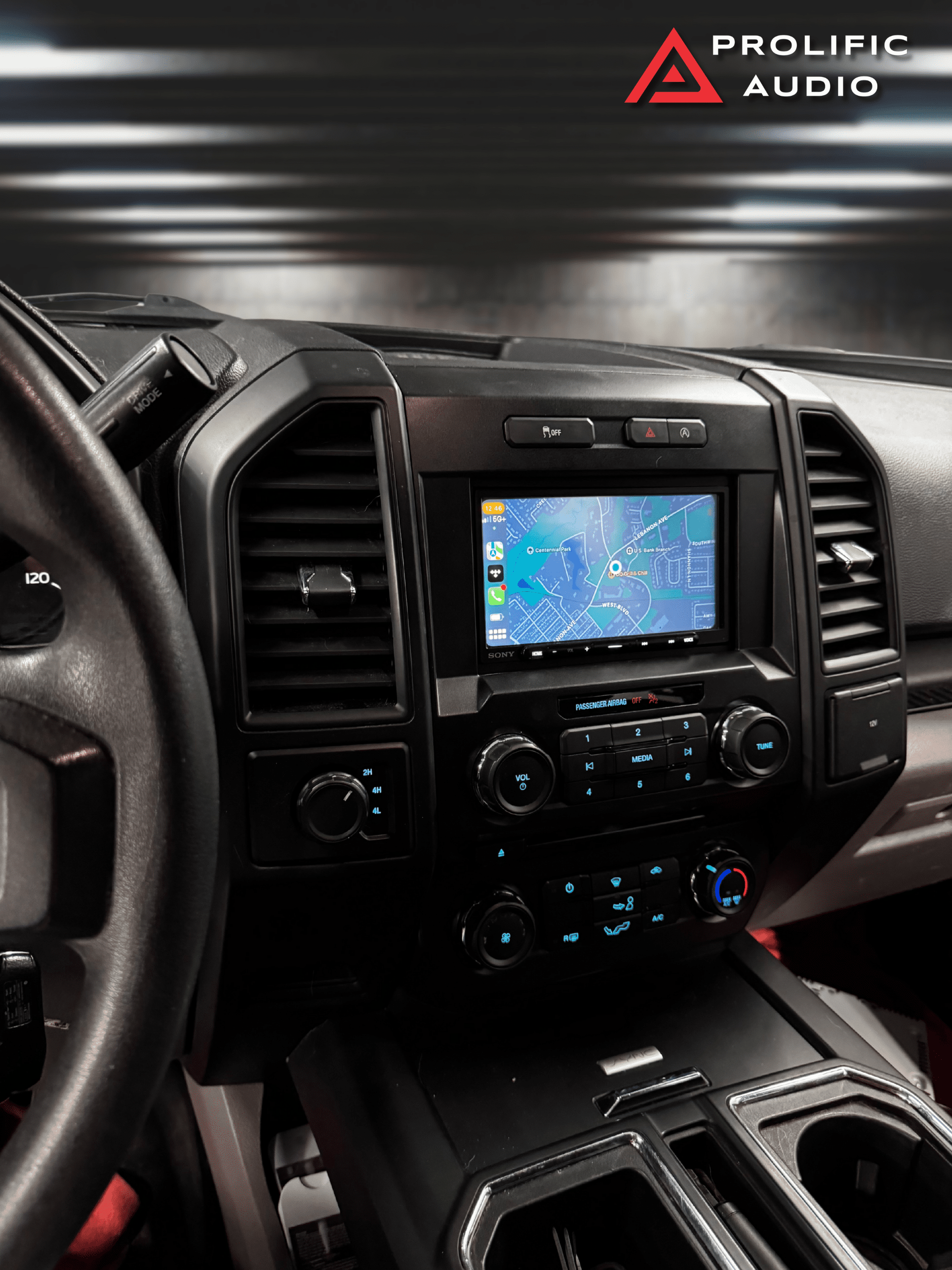 Prolific Audio 2019 Ford F150 Tesla Screen: Plug-and-Play Radio Kit with Sony Audio - Image 1